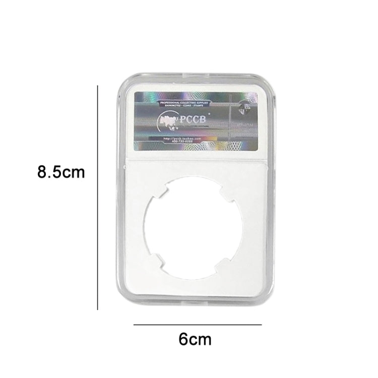 10 PCS Scatola per la raccolta di monete con identificazione di monete commemorative, White (25mm), White (27mm), White (30mm), White (38.5mm), White (40mm)