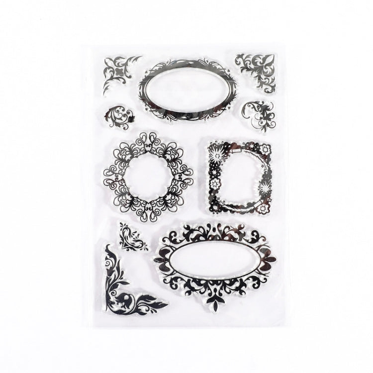 Timbro in silicone trasparente per manuale di disposizione botanica vintage da 5 pezzi