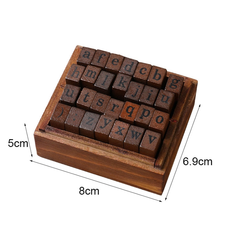 E13 28 pezzi/set alfabeto in legno vintage e diario numerico manuale francobolli fai da te, Regular Capital, Regular Lowercase, Cursive Capital, Cursive Lowercase, Digital Weather