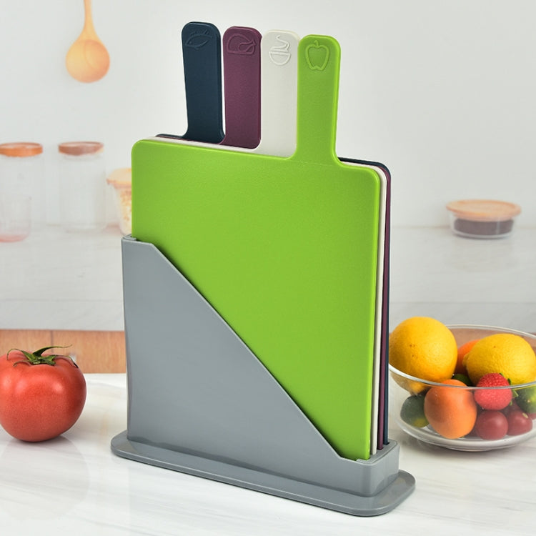 Set 4 taglieri in plastica classificati multifunzione