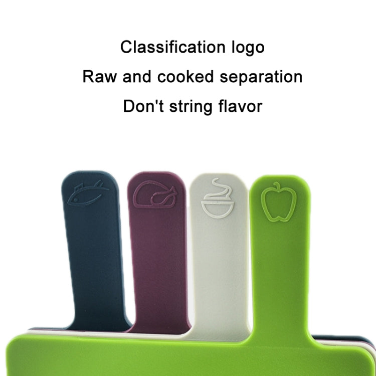 Set di 4 taglieri in plastica classificati multifunzione, Plastic