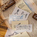 MOCARD Set di timbri in legno 7 in 1 Manuale Materiale fai da te, 7 In 1 Listening Wind, 7 In 1 Senyu Traveler, 7 In 1 Handicraft Diary, 7 In 1 Floating