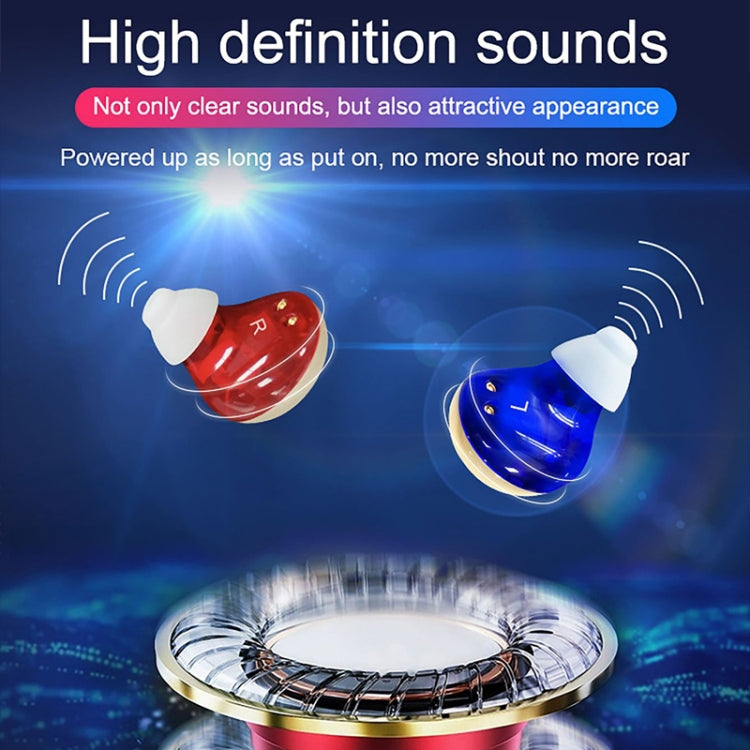 Z-300 TWS Amplificatore sonoro ricaricabile Apparecchi acustici per non udenti, Z-300 Red Blue