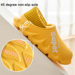 Pantofole in cotone impermeabile spesso velluto caldo invernale, Yellow, Blue Gray, Orange Red, Pink 8055, White 8055, Light Coffee 8055, Black 8055, Blue Gray 599, Duck Egg Green 599, Pink 599, Caramel 599, Dark Blue 599, Yellow 599, Yellow No Heel   ...