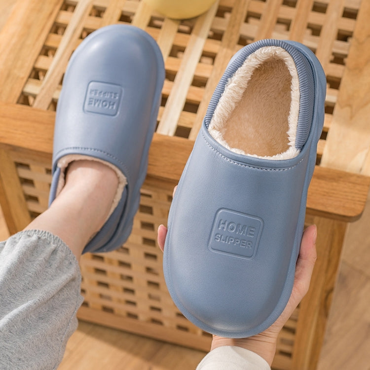 Pantofole in cotone impermeabile spesso velluto caldo invernale, Yellow, Blue Gray, Orange Red, Pink 8055, White 8055, Light Coffee 8055, Black 8055, Blue Gray 599, Duck Egg Green 599, Pink 599, Caramel 599, Dark Blue 599, Yellow 599, Yellow No Heel   ...