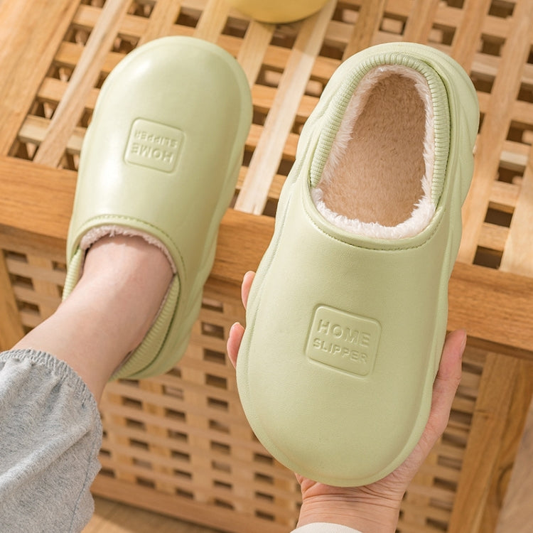 Pantofole in cotone impermeabile spesso velluto caldo invernale, Yellow, Blue Gray, Orange Red, Pink 8055, White 8055, Light Coffee 8055, Black 8055, Blue Gray 599, Duck Egg Green 599, Pink 599, Caramel 599, Dark Blue 599, Yellow 599, Yellow No Heel   ...