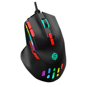 Mouse meccanico cablato K-Snake Q15 9 tasti effetto luce RGB, lunghezza cavo: 1,5 m, Q15 White, Q15 Black