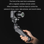 PGYTECH Camera Mobile Phone Desktop Pan Tilt Treppiede portatile, Black, White, Only Tripod, Remote Control Set, Remote control M1