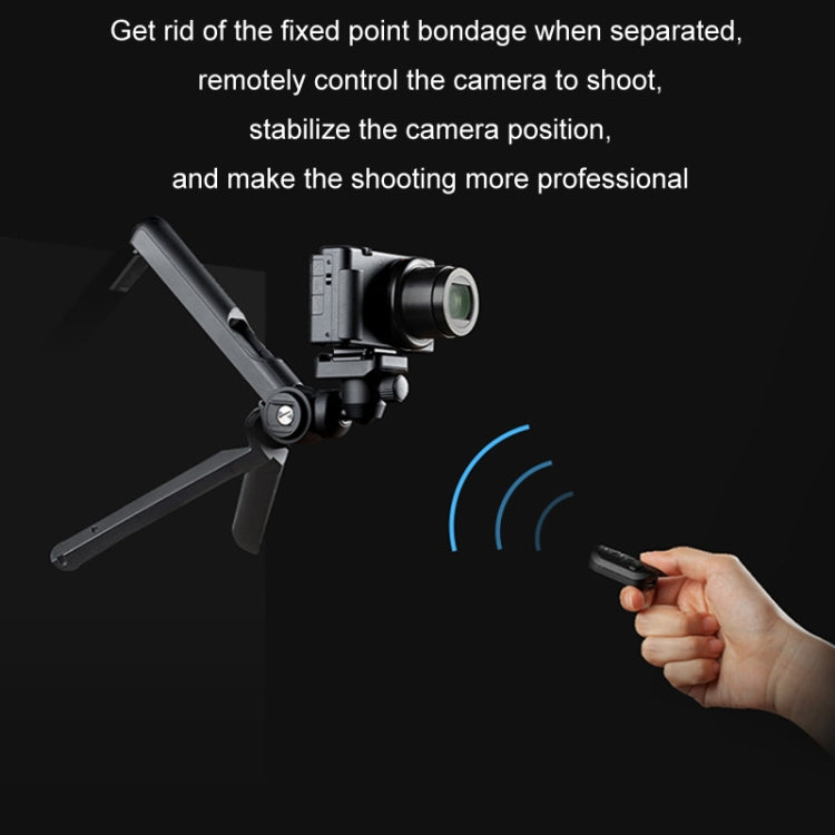 PGYTECH Camera Mobile Phone Desktop Pan Tilt Treppiede portatile, Black, White, Only Tripod, Remote Control Set, Remote control M1
