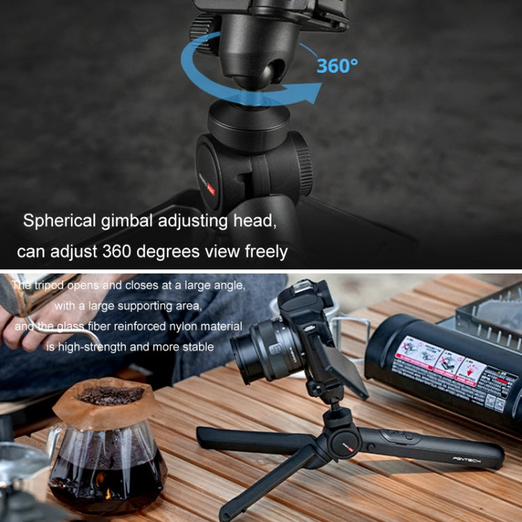PGYTECH Camera Mobile Phone Desktop Pan Tilt Treppiede portatile, Black, White, Only Tripod, Remote Control Set, Remote control M1