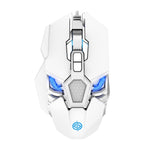 K-Snake Q18 9 tasti 6400 DPI Mouse da gioco cablato con macchina luminosa, lunghezza cavo: 1,5 m, Q18 Black, Q18 White