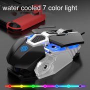 K-Snake Q18 9 tasti 6400 DPI Mouse da gioco cablato con macchina luminosa, lunghezza cavo: 1,5 m, Q18 Black, Q18 White