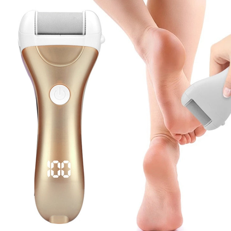Smerigliatrice elettrica per piedi Display digitale Peeling per pedicure USB, Pink, Gold, Green