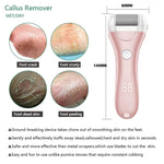 Smerigliatrice elettrica per piedi Display digitale Peeling per pedicure USB, Pink, Gold, Green