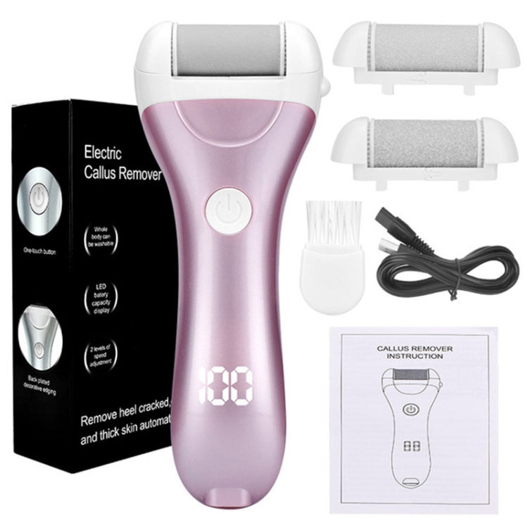 Smerigliatrice elettrica per piedi Display digitale Peeling per pedicure USB, Pink, Gold, Green