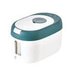 Secchio per riso da cucina sigillato a prova di umidità e polvere, Red 10kg, Red 5kg, Gray 10kg, Gray 5kg, Blue 10kg, Blue 5kg, Green 10kg, Green 5kg