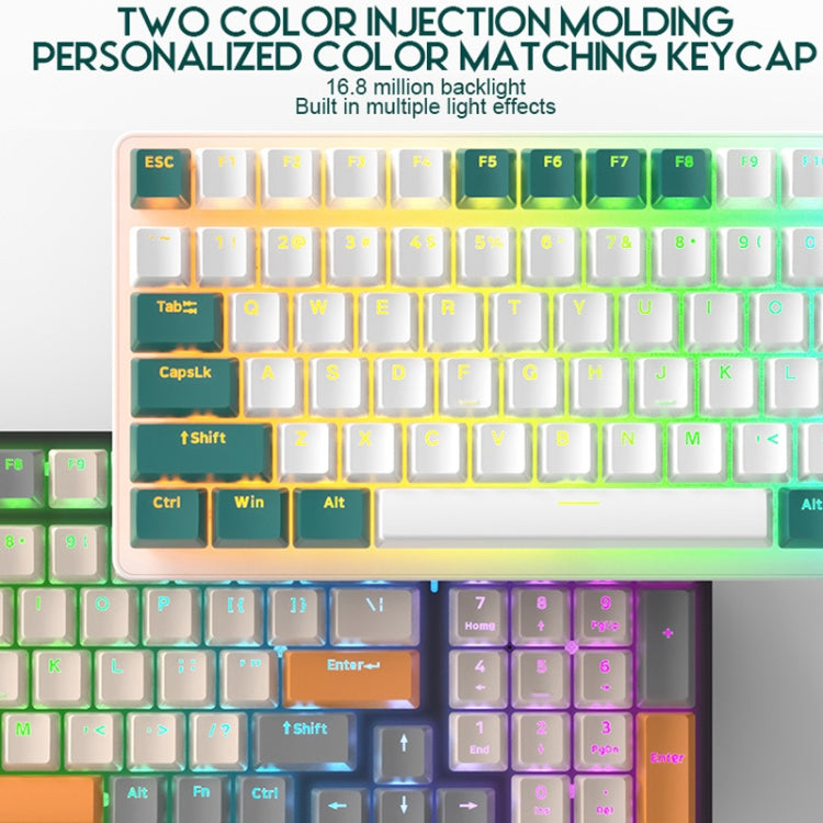 ZIYOU LANG K3 100 Tasti Gioco Tastiera meccanica cablata incandescente, lunghezza cavo: 1,5 m, stile:, K3 Micro Light Version Green Axis, K3 Micro Light Version Red Axis, K3 Water Green Version Green Axis, K3  Water Green Version Red Axis              ...