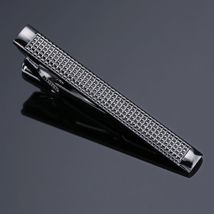 Fermacravatta da uomo d'affari in ottone lucido da 2 pezzi, Black Strips, Black Beard, Black Glossy, Black Silver Stripe, Silver Stripe, Red Pattern, Golden Pattern, Silver Black, Silver Batch Flower, Black Batch Flower, Golden Batch Flower            ...