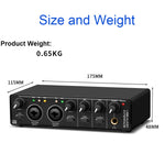 Mixer audio USB per registrazione strumenti e microfoni
