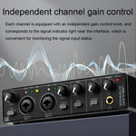 Mixer audio USB per registrazione strumenti e microfoni