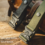 Maden S2001059 Cintura regolabile da uomo in tessuto casual retrò, S2001059 Black, S2001059 Army Green