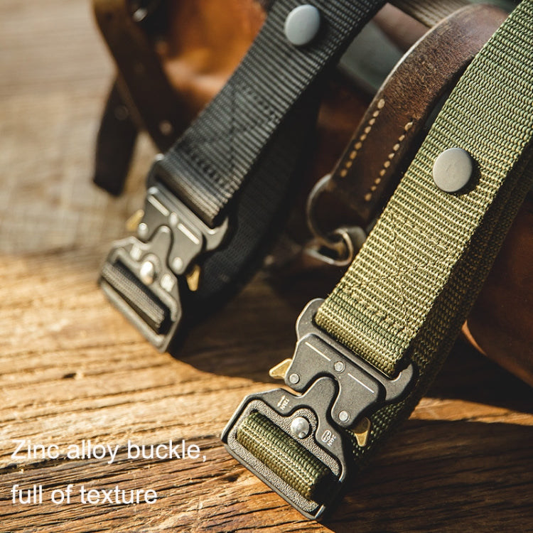 Maden S2001059 Cintura regolabile da uomo in tessuto casual retrò, S2001059 Black, S2001059 Army Green