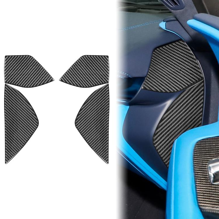 Adesivi decorativi per slot anteriore per Chevrolet Corvette C8, 4 pezzi/set