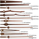 Kit di riparazione del quadrante dell'orologio al quarzo Parti dell'orologio da parete fai-da-te,Spec:, 4 Movements+4 Sets Needles, Movement+S01 Wooden Needle, Movement+S02 Wooden Needle, Movement+S03 Wooden Needle, Movement+S04 Wooden Needle