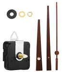 Kit di riparazione del quadrante dell'orologio al quarzo Parti dell'orologio da parete fai-da-te,Spec:, 4 Movements+4 Sets Needles, Movement+S01 Wooden Needle, Movement+S02 Wooden Needle, Movement+S03 Wooden Needle, Movement+S04 Wooden Needle