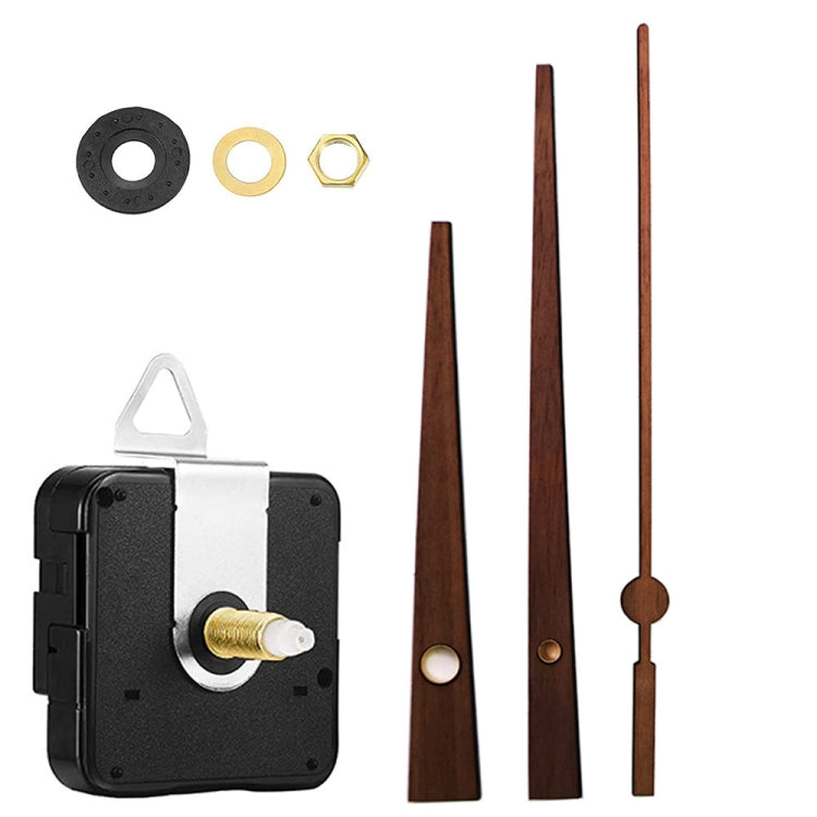 Kit di riparazione del quadrante dell'orologio al quarzo Parti dell'orologio da parete fai-da-te,Spec:, 4 Movements+4 Sets Needles, Movement+S01 Wooden Needle, Movement+S02 Wooden Needle, Movement+S03 Wooden Needle, Movement+S04 Wooden Needle