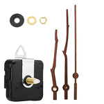 Kit di riparazione del quadrante dell'orologio al quarzo Parti dell'orologio da parete fai-da-te,Spec:, 4 Movements+4 Sets Needles, Movement+S01 Wooden Needle, Movement+S02 Wooden Needle, Movement+S03 Wooden Needle, Movement+S04 Wooden Needle