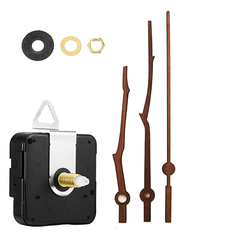 Kit di riparazione del quadrante dell'orologio al quarzo Parti dell'orologio da parete fai-da-te,Spec:, 4 Movements+4 Sets Needles, Movement+S01 Wooden Needle, Movement+S02 Wooden Needle, Movement+S03 Wooden Needle, Movement+S04 Wooden Needle