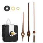 Kit di riparazione del quadrante dell'orologio al quarzo Parti dell'orologio da parete fai-da-te,Spec:, 4 Movements+4 Sets Needles, Movement+S01 Wooden Needle, Movement+S02 Wooden Needle, Movement+S03 Wooden Needle, Movement+S04 Wooden Needle