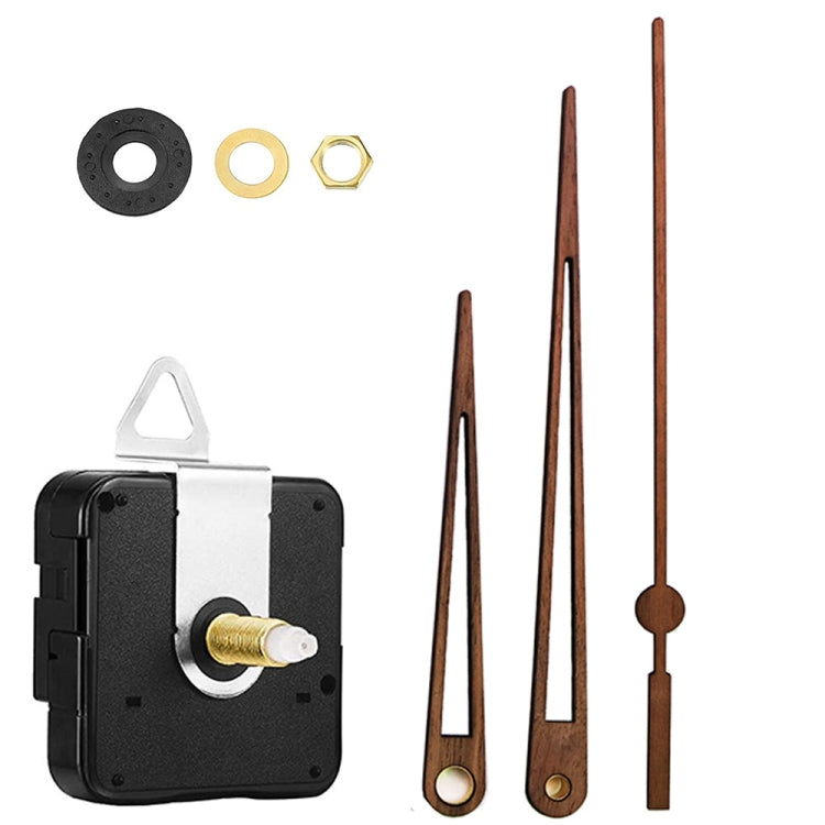 Kit di riparazione del quadrante dell'orologio al quarzo Parti dell'orologio da parete fai-da-te,Spec:, 4 Movements+4 Sets Needles, Movement+S01 Wooden Needle, Movement+S02 Wooden Needle, Movement+S03 Wooden Needle, Movement+S04 Wooden Needle