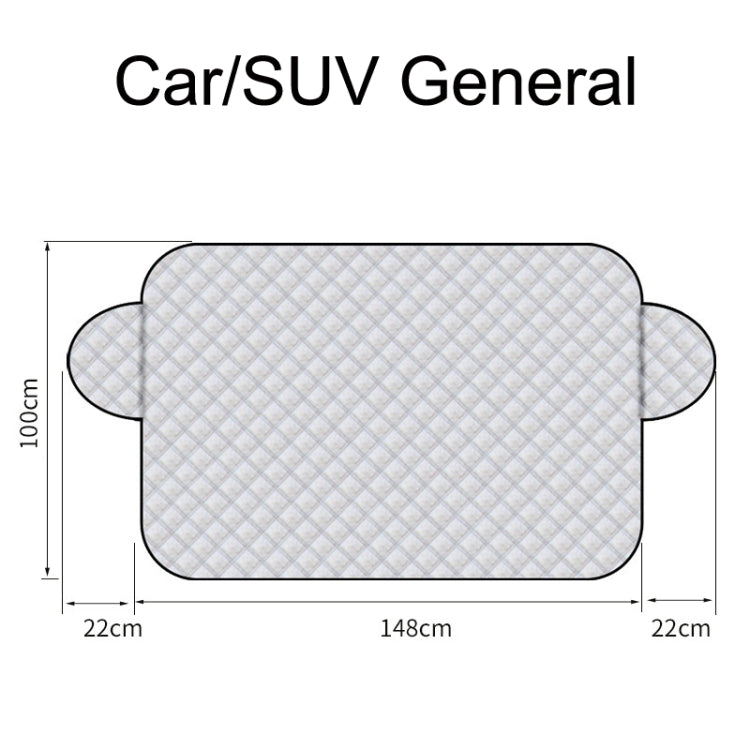 SUITU R-3945 Parabrezza invernale per auto Parabrezza antineve Sbrinamento Parasole Abbigliamento per auto ispessito, Stile:, Non-magnet Clip Door, Non-magnet With Earmuffs, 5 Magnets With Earmuffs, Non-magnet Three Layers Thickened                    ...