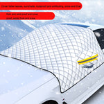SUITU R-3945 Parabrezza invernale per auto Parabrezza antineve Sbrinamento Parasole Abbigliamento per auto ispessito, Stile:, Non-magnet Clip Door, Non-magnet With Earmuffs, 5 Magnets With Earmuffs, Non-magnet Three Layers Thickened                    ...