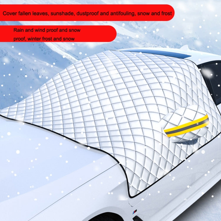SUITU R-3945 Parabrezza invernale per auto Parabrezza antineve Sbrinamento Parasole Abbigliamento per auto ispessito, Stile:, Non-magnet Clip Door, Non-magnet With Earmuffs, 5 Magnets With Earmuffs, Non-magnet Three Layers Thickened                    ...