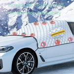 SUITU R-3945 Parabrezza invernale per auto Parabrezza antineve Sbrinamento Parasole Abbigliamento per auto ispessito, Stile:, Non-magnet Clip Door, Non-magnet With Earmuffs, 5 Magnets With Earmuffs, Non-magnet Three Layers Thickened                    ...