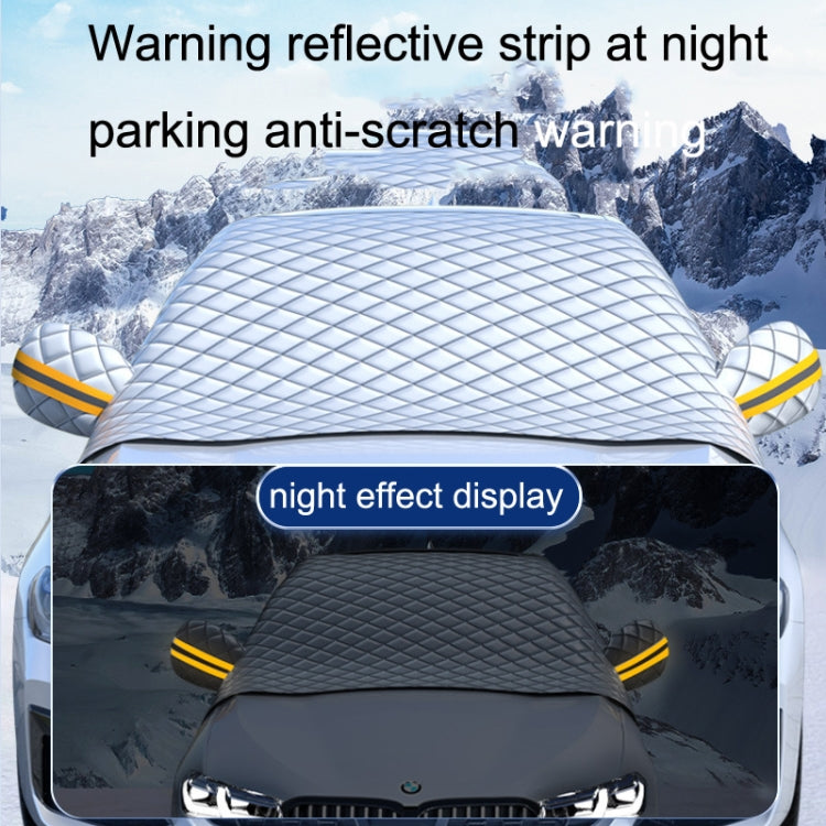 SUITU R-3945 Parabrezza invernale per auto Parabrezza antineve Sbrinamento Parasole Abbigliamento per auto ispessito, Stile:, Non-magnet Clip Door, Non-magnet With Earmuffs, 5 Magnets With Earmuffs, Non-magnet Three Layers Thickened                    ...
