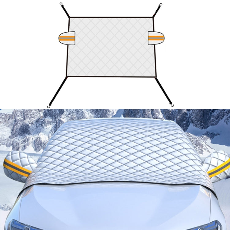 SUITU R-3945 Parabrezza invernale per auto Parabrezza antineve Sbrinamento Parasole Abbigliamento per auto ispessito, Stile:, Non-magnet Clip Door, Non-magnet With Earmuffs, 5 Magnets With Earmuffs, Non-magnet Three Layers Thickened                    ...