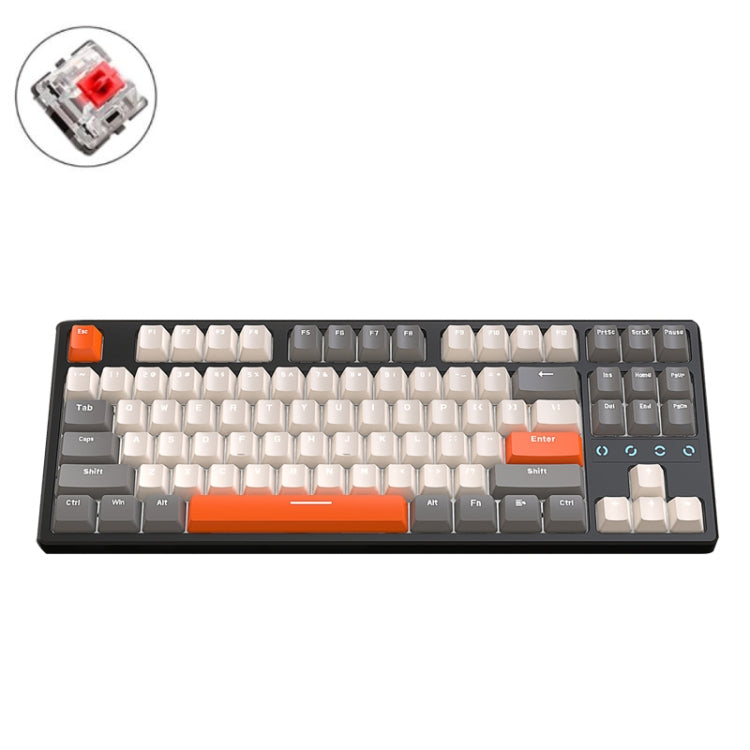 ZIYOU LANG K87 Tastiera meccanica cablata sostituibile a caldo con 87 tasti, lunghezza cavo: 1,5 m, stile:, K87 Red Shaft (Blue Ice Blue Light), K87 Green Shaft (Micr-light White Light), K87 Red Shaft (Micr-light White Light)���������������������������...