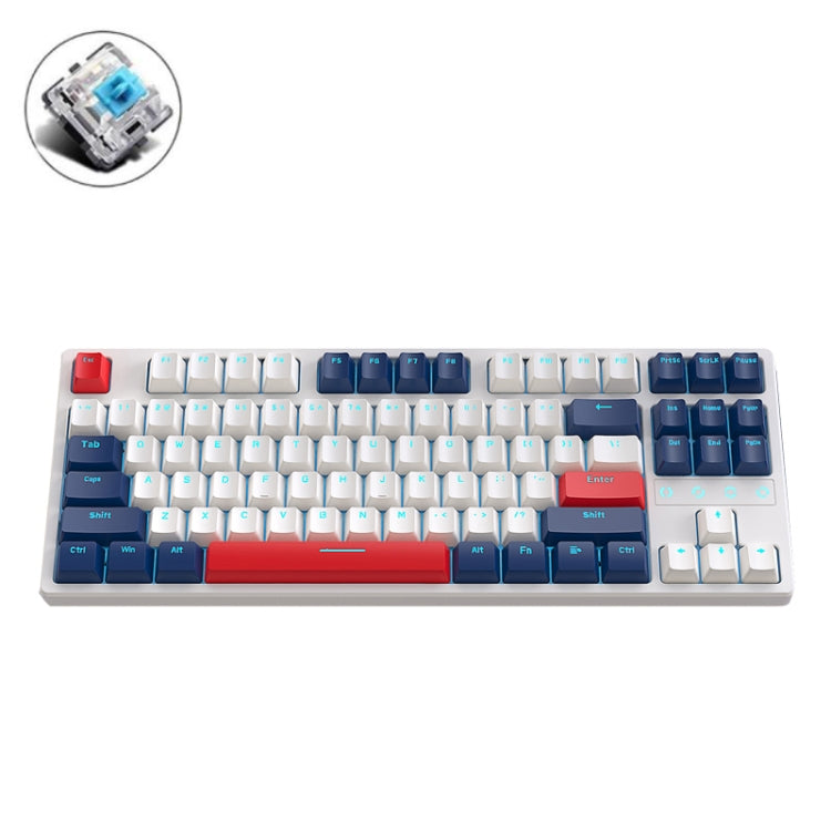 ZIYOU LANG K87 Tastiera meccanica cablata sostituibile a caldo con 87 tasti, lunghezza cavo: 1,5 m, stile:, K87 Red Shaft (Blue Ice Blue Light), K87 Green Shaft (Micr-light White Light), K87 Red Shaft (Micr-light White Light)���������������������������...