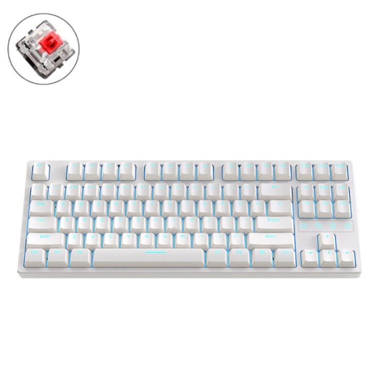 ZIYOU LANG K87 Tastiera meccanica cablata sostituibile a caldo con 87 tasti, lunghezza cavo: 1,5 m, stile:, K87 Red Shaft (Blue Ice Blue Light), K87 Green Shaft (Micr-light White Light), K87 Red Shaft (Micr-light White Light)���������������������������...