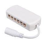 6 porte 2510 hub splitter scatola di giunzione connettori distributore adattatore luce armadio, 6 Ports  Without DC Header, 6 Ports With DC Head
