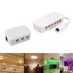 6 porte 2510 hub splitter scatola di giunzione connettori distributore adattatore luce armadio, 6 Ports  Without DC Header, 6 Ports With DC Head