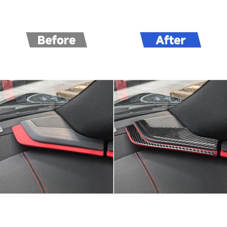 Adesivi per altoparlanti del montante A interno per Chevrolet Corvette C8, set da 6 pezzi.