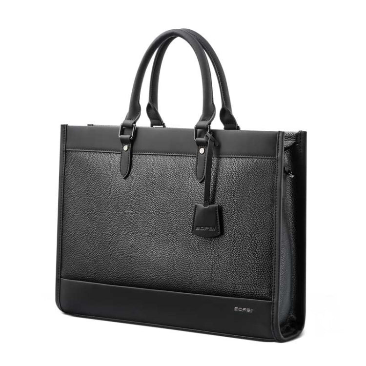 Bopai 11-98811 Cartella Messenger per borsa per laptop di grande capacità da lavoro in pelle, 11-98811