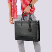 Bopai 11-98811 Cartella Messenger per borsa per laptop di grande capacità da lavoro in pelle, 11-98811