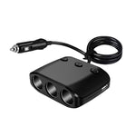 3 in 1 120W Accendisigari per auto Interruttore indipendente Caricatore doppio USB, ZNB03S