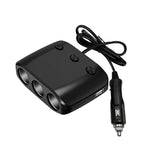 3 in 1 120W Accendisigari per auto Interruttore indipendente Caricatore doppio USB, ZNB03S